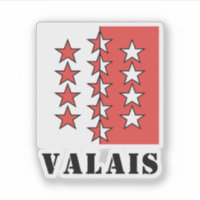 Bandeira do Cantão de Valais, Suiça