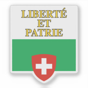 Adesivo Bandeira do Cantão de Vaud, Suíça