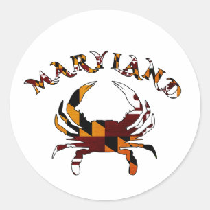 Adesivo Bandeira do caranguejo de Maryland