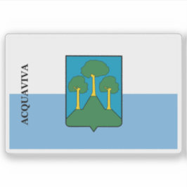Adesivo Bandeira do castelo de Acquaviva, São Marino