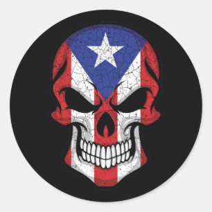 Adesivo Bandeira do Caveira de Porto Rico