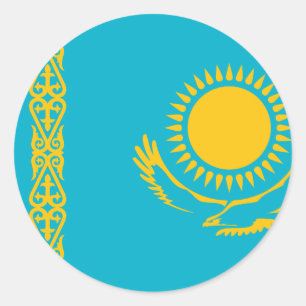 Adesivo Bandeira do Cazaquistão