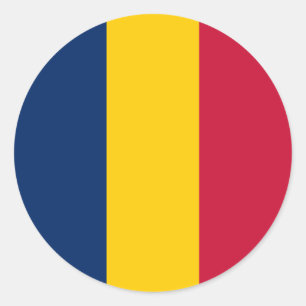 Adesivo Bandeira do Chade
