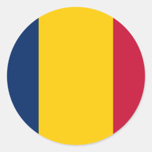 Adesivo Bandeira do Chade