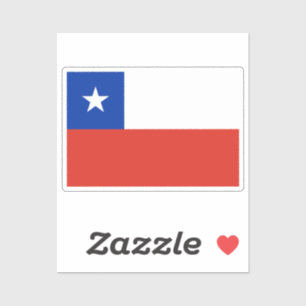 Adesivo Bandeira do Chile cortada personalizada