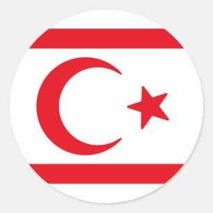 Adesivo Bandeira do Chipre norte