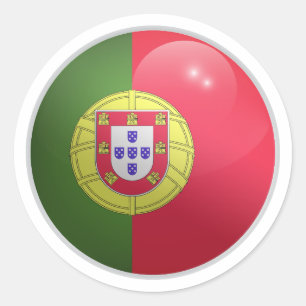 Adesivo Bandeira do Círculo Glossy Portugal