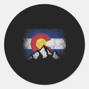 Adesivo Bandeira do Colorado Montanha Esqui Presente de In