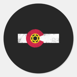 Adesivo Bandeira do Colorado Mountain Bike Ciclismo Andar 