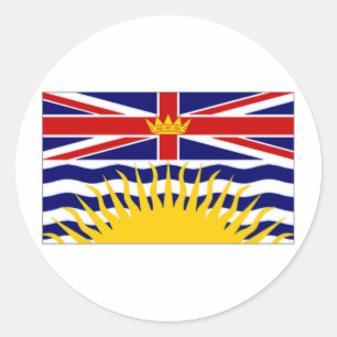Adesivo Bandeira do Columbia Britânica de Canadá