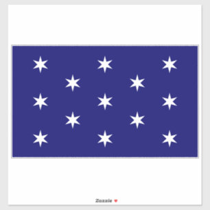 Adesivo Bandeira do Comandante-em-Chefe de George Washingt