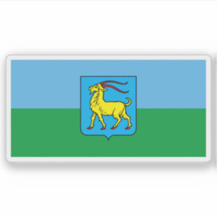 Adesivo Bandeira do condado da Ístria, Croácia