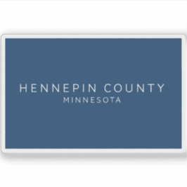 Adesivo Bandeira do Condado de Hennepin, Minnesota (2022)