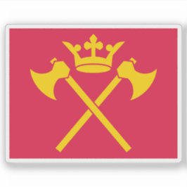 Adesivo Bandeira do condado de Hordaland, Noruega