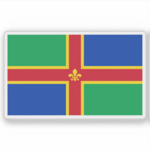 Adesivo Bandeira do condado de Lincolnshire, Inglaterra