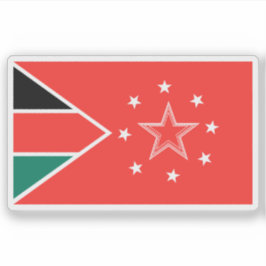 Adesivo Bandeira do Condado de Mandera, República do Quêni