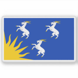 Adesivo Bandeira do condado de Merioneth (Merionethshire),