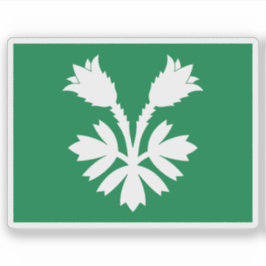Adesivo Bandeira do condado de Oppland, Noruega