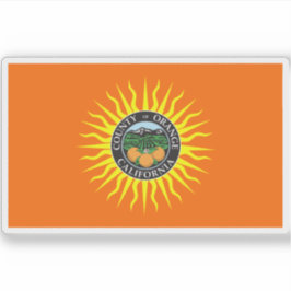 Adesivo Bandeira do Condado de Orange, Califórnia