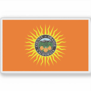 Adesivo Bandeira do Condado de Orange, Califórnia