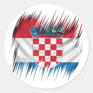 Adesivo Bandeira do croata dos Shredders