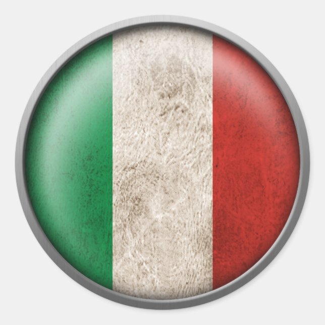 Adesivo Bandeira do Disco de Itália (Frente)