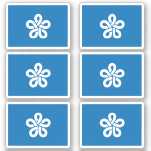 Adesivo Bandeira do Distrito de Fukuoka, Japão