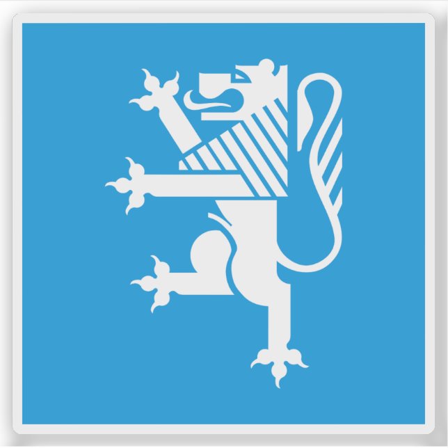 Adesivo Bandeira do distrito de Locarno, Suiça (Frente)