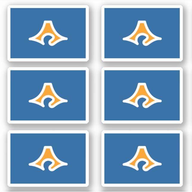 Adesivo Bandeira do Distrito de Shizuoka, Japão (Frente)