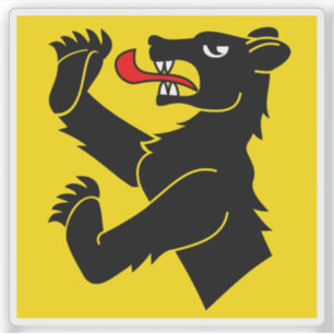 Adesivo Bandeira do distrito Obersimmental, Suiça