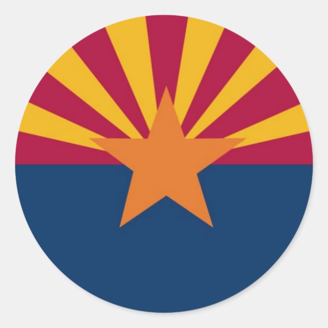 Adesivo Bandeira do estado da arizona (Frente)