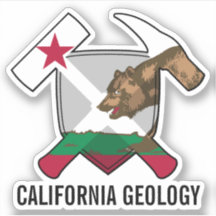 Bandeira do Estado da Geologia da Califórnia em Vi