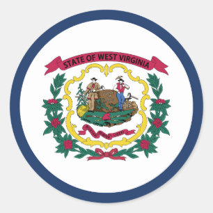Adesivo Bandeira do Estado da Virgínia Ocidental