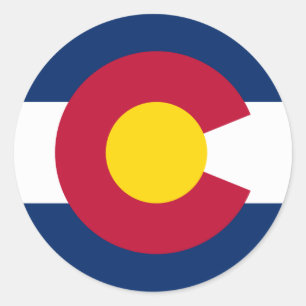 Adesivo Bandeira do estado de Colorado