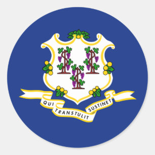 Adesivo Bandeira do estado de Connecticut