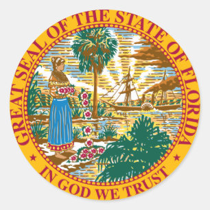 Adesivo Bandeira do estado de Florida