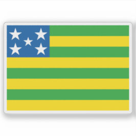 Adesivo Bandeira do Estado de Goiás, Brasil