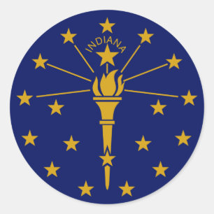 Adesivo Bandeira do Estado de Indiana