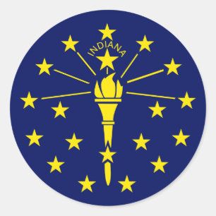 Adesivo Bandeira do Estado de Indiana