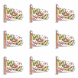 Adesivo Bandeira do Estado de Maryland