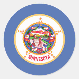 Adesivo Bandeira do Estado de Minnesota