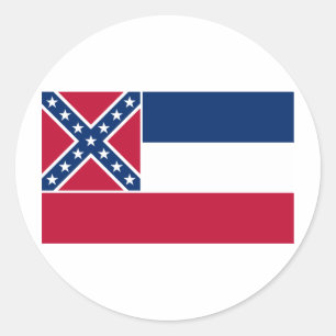 Adesivo Bandeira do estado de Mississippi