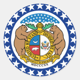 Adesivo Bandeira do estado de Missouri