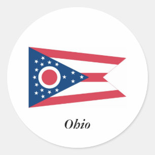 Adesivo Bandeira do estado de Ohio