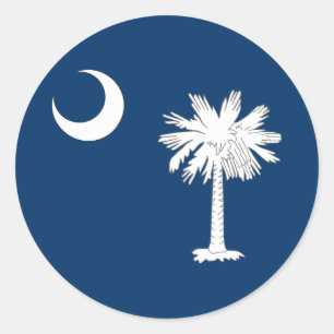 Adesivo Bandeira do estado de South Carolina