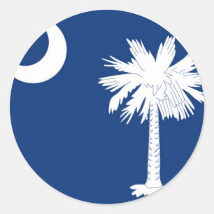 Adesivo Bandeira do estado de South Carolina