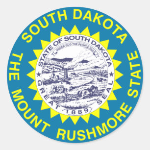 Adesivo Bandeira do estado de South Dakota