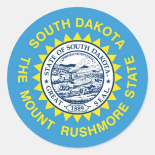 Adesivo Bandeira do estado de South Dakota