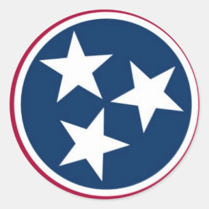 Adesivo Bandeira do estado de Tennessee