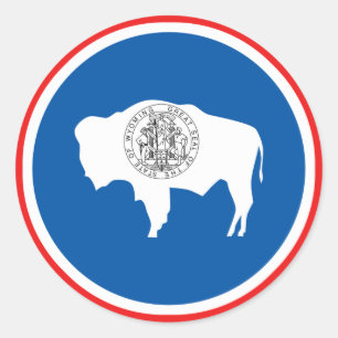 Adesivo Bandeira do estado de Wyoming